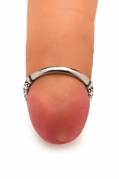 XR Brands Stainless Steel Glans Ring Silver - Precision Comfort Fit
