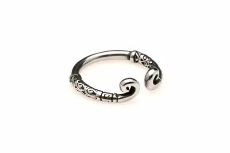 XR Brands Stainless Steel Pressure Ring Silver - Ergonomic Metal Design