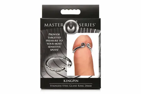 XR Brands Stainless Steel Pressure Ring Silver - Ergonomic Metal Design