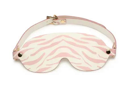 XR Brands Kitty Pink Bondage Set Vegan Leather Gold Accents Adjustable