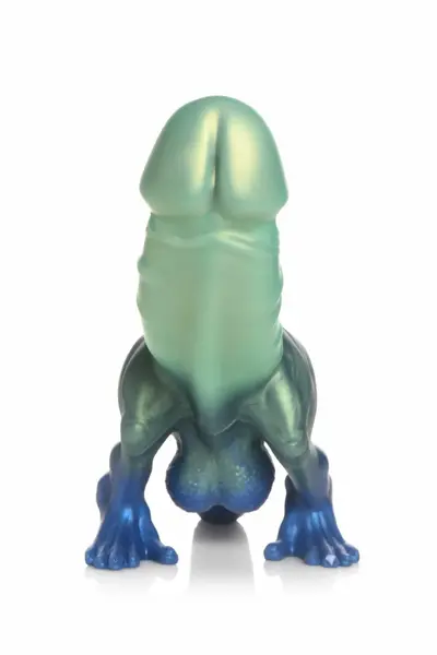 XR Brands Jurassic Series silikonski praistorijski model zeleno plavi L