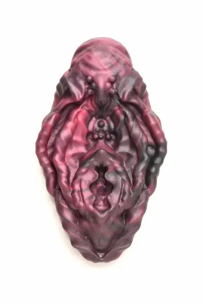 XR Brands Xeno Silicone Intimate Grinder Red & Black Textured Surface