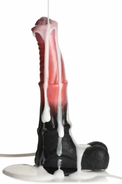 XR Brands Centaur Intimate Silicone Machine Black/Red 100ml with Suction Cup