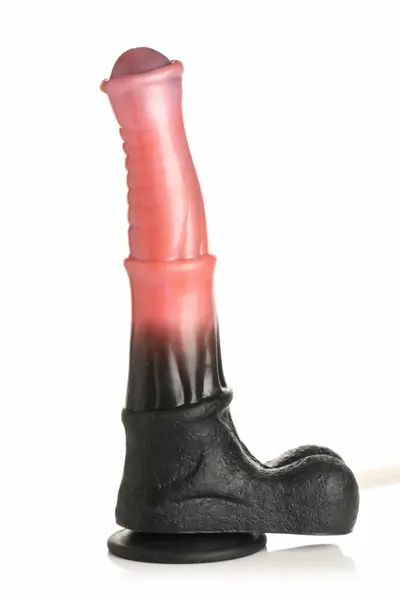 XR Brands Centaur Intimate Silicone Machine Black/Red 100ml with Suction Cup