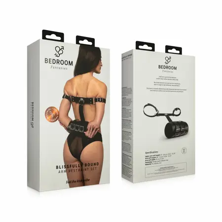 Bedroom Fantasies Blissfully Bound podesivi set za fiksiranje ruku crni