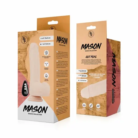 Real Fantasy Mason intimni stimulator sa potiskivanjem, grejanjem i vibracijom 22 cm
