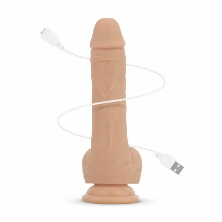 Real Fantasy Mason intimni stimulator sa potiskivanjem, grejanjem i vibracijom 22 cm