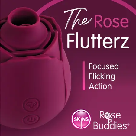 Skins Rose Buddies Flutterz intimni stimulator bordo vodootporni USB