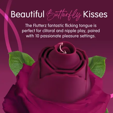 Skins Rose Buddies Flutterz intimni stimulator bordo vodootporni USB
