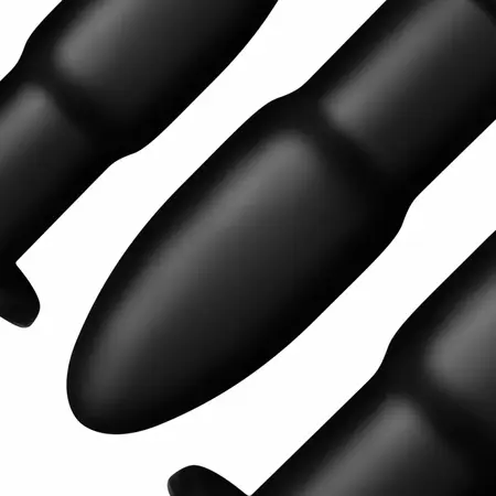 BUTTR Cluster Bombs progresivni set analnih čepova za trening, 3 veličine, crni