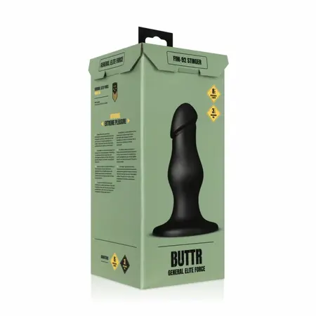 BUTTR FIM-92 Stinger Advanced analni dildo 22cm crni