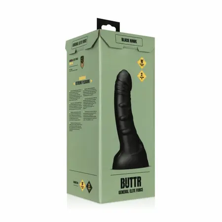 BUTTR Black Hawk zakrivljeni model sa teksturisanom površinom, crni, velika veličina