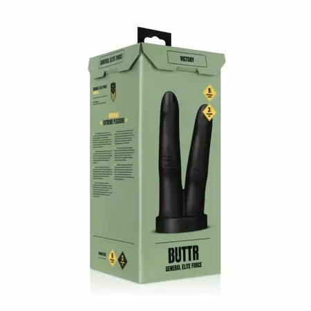 BUTTR Victory Double Finger silikonski čep ergonomski crni model