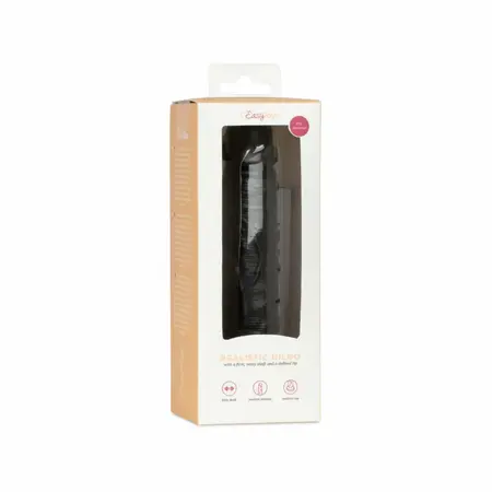EasyToys Classic Intimate Model crni intimni dildo od 12 cm sa vakuum postoljem