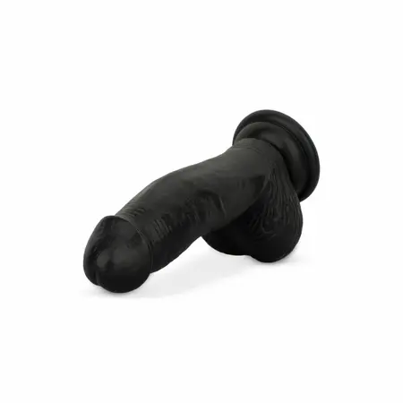EasyToys silikonski crni intimni model sa postoljem 12 cm