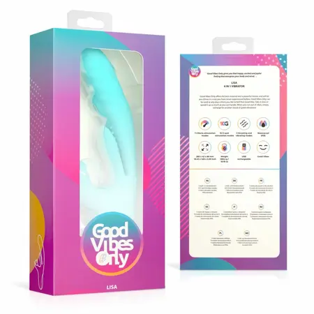 Good Vibes Only Lisa Dual-Action stimulator sa funkcijom potiskivanja roze silikon
