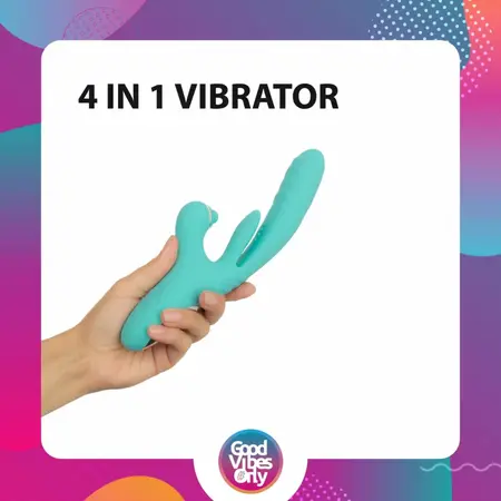 Good Vibes Only Lisa Dual-Action stimulator sa funkcijom potiskivanja roze silikon
