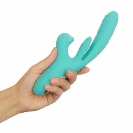 Good Vibes Only Lisa Dual-Action stimulator sa funkcijom potiskivanja roze silikon