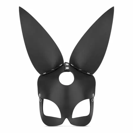 Bedroom Fantasies Bold Bunny crna maska zeke, podesivi kožni aksesoar