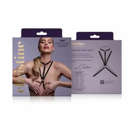 Secret Love Strappy Harness Bralette Black elegantan podesivi modni detalj