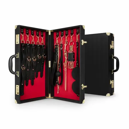 Bedroom Fantasies Locker Collection bondage set od 13 delova sa koferom od goveđe kože