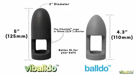 Viballdo Viballdo Black - Vibrating Intimate Device with Adjustable Fit