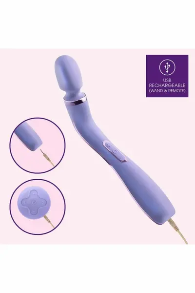 Wellness Eternal Wand Lavender savitljivi silikonski masažer