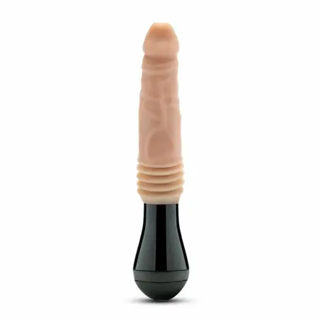 Dr. Skin Dr. Knight silikonski model sa potiskom i vibracijom, bež, punjivi