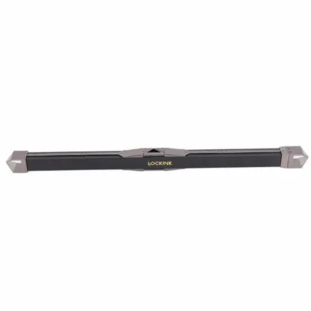 LOCKINK Adjustable Bondage Bar Set Black - Lightweight & Customizable
