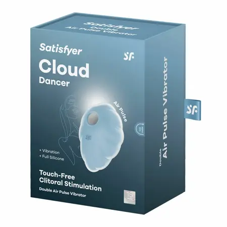 Satisfyer Cloud Dancer Blue - Air Pulse Intimate Device, 11+12 Modes