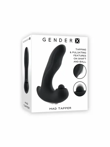 Evolved Mad Tapper silikonski intimni masažer sa više motora, 10 brzina, crni