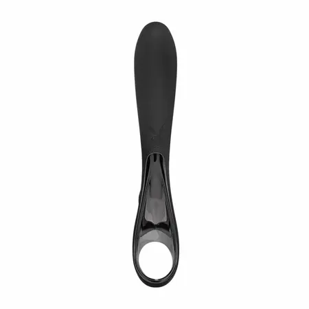 Evolved Ollo Black/Silver Intimate Massager with Ergonomic Handle