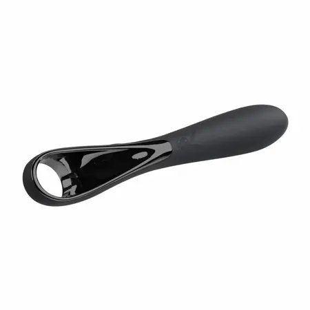 Evolved Ollo Black/Silver Intimate Massager with Ergonomic Handle
