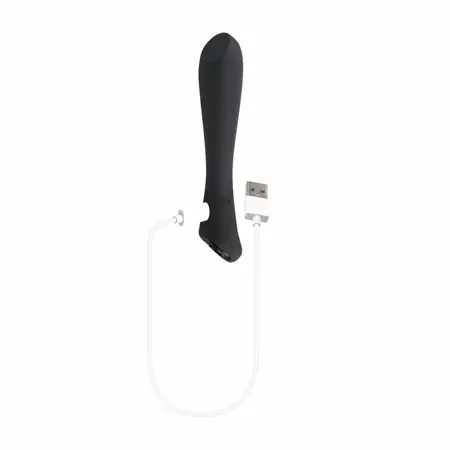 Evolved Ollo Black/Silver Intimate Massager with Ergonomic Handle