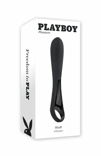 Evolved Ollo Black/Silver Intimate Massager with Ergonomic Handle
