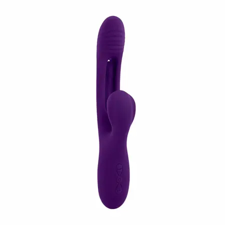 Evolved The Thrill Rechargeable Silicone Massager Purple, 14 Modes