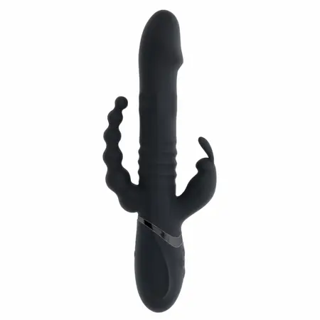 Evolved Big Bunny Energy Black - Multi-Zone Silicone Intimate Device