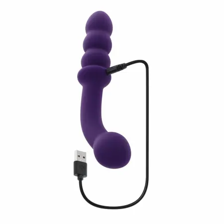 Evolved The Seeker dvostrani vibrirajući silikonski stimulator, ljubičasti