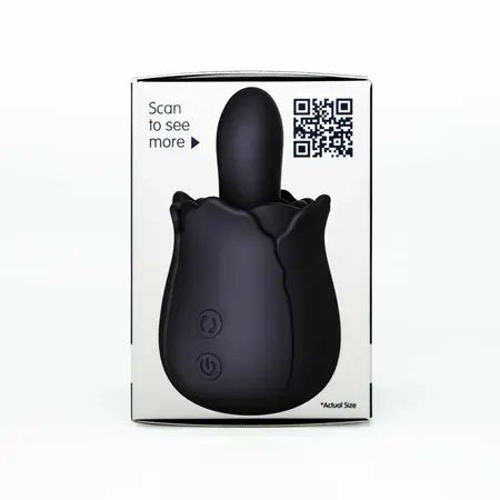 Skins Rose Buddies Bums N Roses intimni rotirajući vibrator, crni