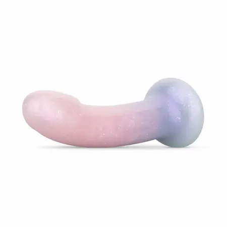 Mermaid Ombre intimni dildo 15 cm, svetlucavi žele i mekani materijal