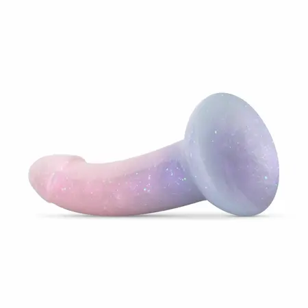 Mermaid Ombre intimni dildo 15 cm, svetlucavi žele i mekani materijal