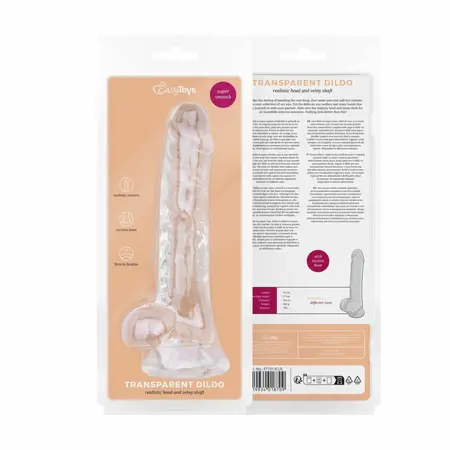 TOYJOY Crystal Clear intimni model sa postoljem 17 cm providni