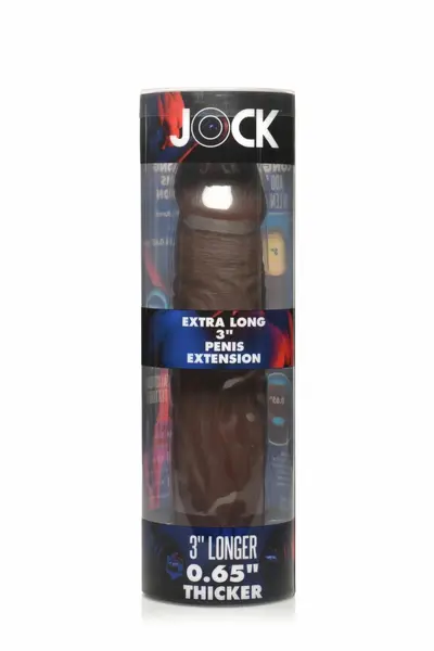 JOCK Extra Long Intimate Extension Sleeve 7.6 cm Brown TPE