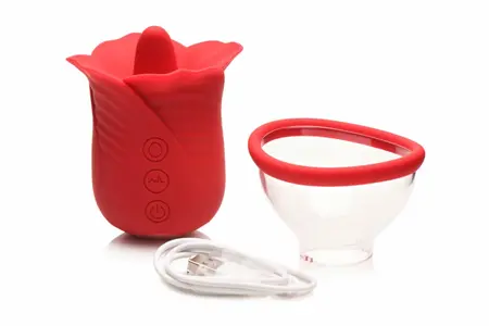 Lily Lover intimni sistem sa vakuumom i višerežimskom vibracijom, roze, 11 cm