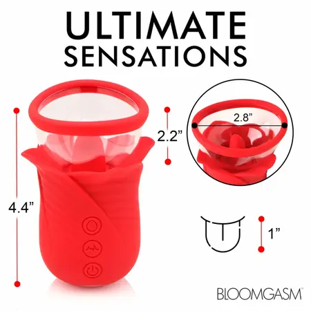 Lily Lover intimni sistem sa vakuumom i višerežimskom vibracijom, roze, 11 cm