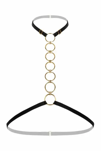 Leg Avenue Harness Bralette Body Chain Accessory Silver Adjustable