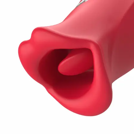 Teazers intimni stimulator sa dvostrukim delovanjem i funkcijom lizanja, roze