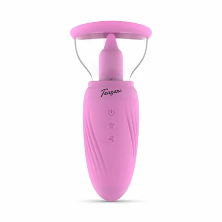 Teazers intimni stimulator sa vakuumom i dvostrukim vibracijama roze