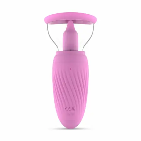 Teazers intimni stimulator sa vakuumom i dvostrukim vibracijama roze