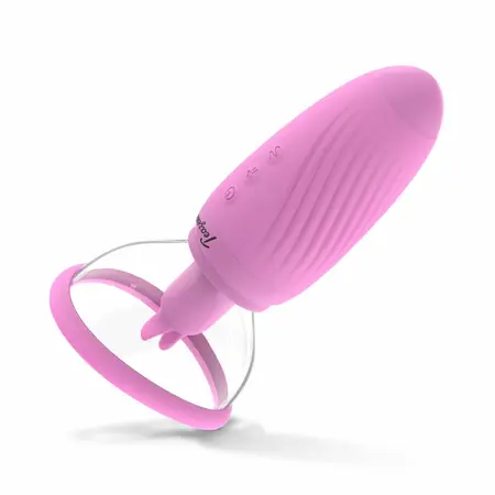 Teazers intimni stimulator sa vakuumom i dvostrukim vibracijama roze